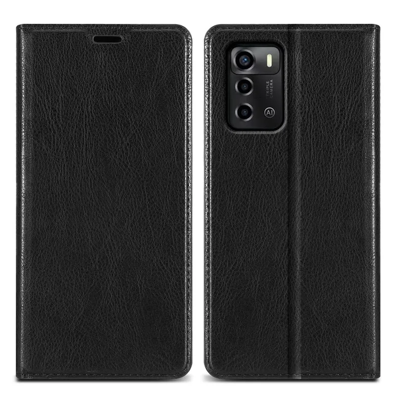 Cadorabo Hülle kompatibel mit ZTE Blade A72 5G Schutzhülle mit Magnetverschluss, Standfunktion und Kartenfach