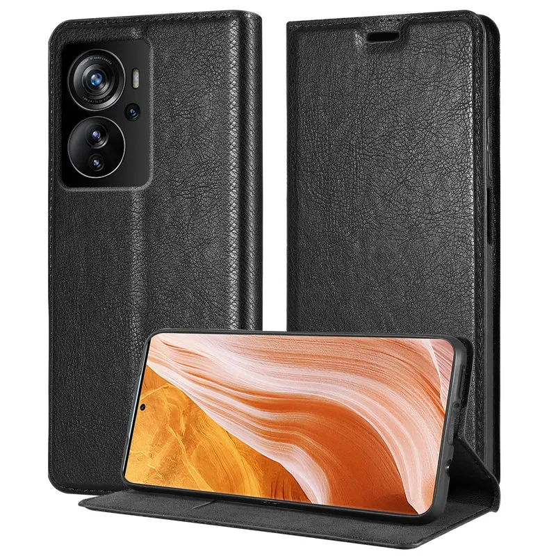 Cadorabo Hülle kompatibel mit ZTE Axon 40 PRO Schutzhülle mit Magnetverschluss, Standfunktion und Kartenfach