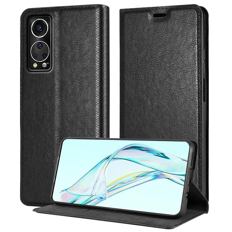 Cadorabo Hülle kompatibel mit ZTE Axon 30 Schutzhülle mit Magnetverschluss, Standfunktion und Kartenfach