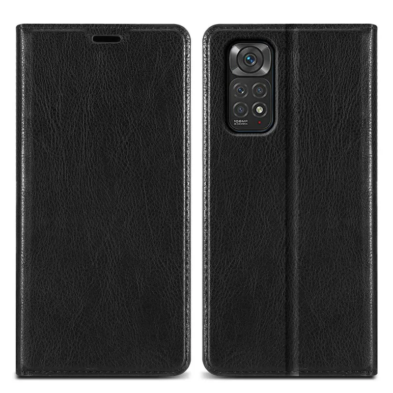 Cadorabo Hülle kompatibel mit Xiaomi RedMi NOTE 11 4G / 11S 4G Schutzhülle mit Magnetverschluss, Standfunktion und Kartenfach