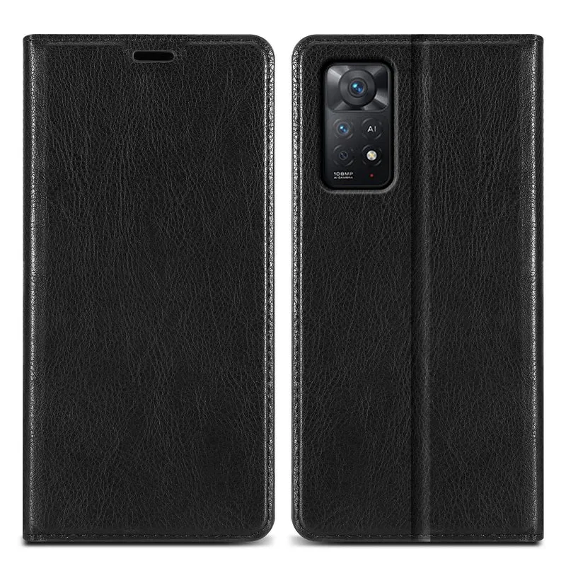 Cadorabo Hülle kompatibel mit Xiaomi RedMi NOTE 11 PRO+ Schutzhülle mit Magnetverschluss, Standfunktion und Kartenfach