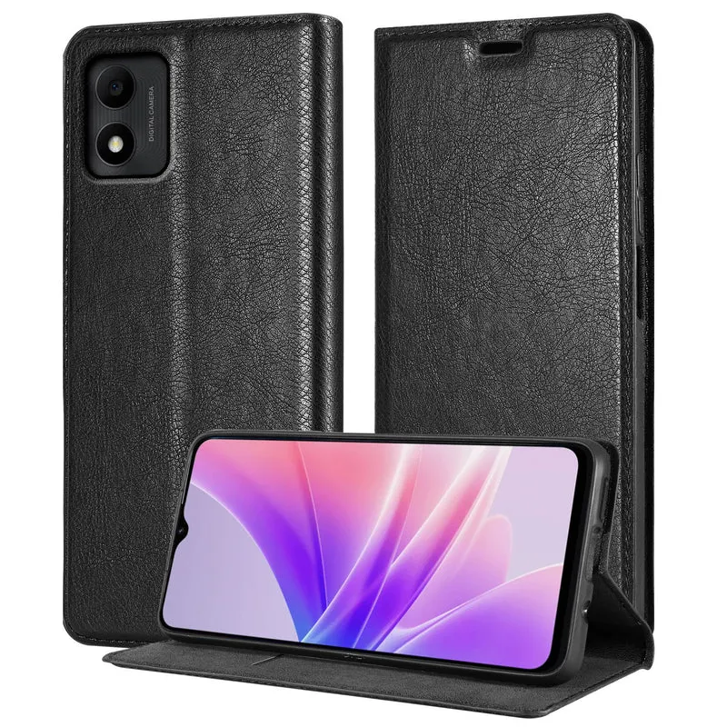 Cadorabo Hülle kompatibel mit TCL 305i Schutzhülle mit Magnetverschluss, Standfunktion und Kartenfach