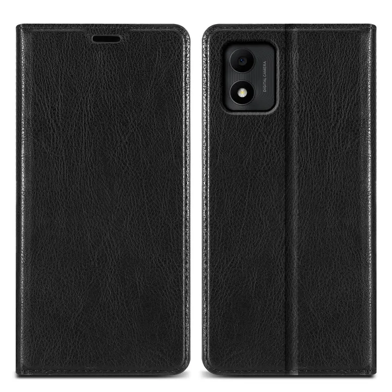 Cadorabo Hülle kompatibel mit TCL 305i Schutzhülle mit Magnetverschluss, Standfunktion und Kartenfach