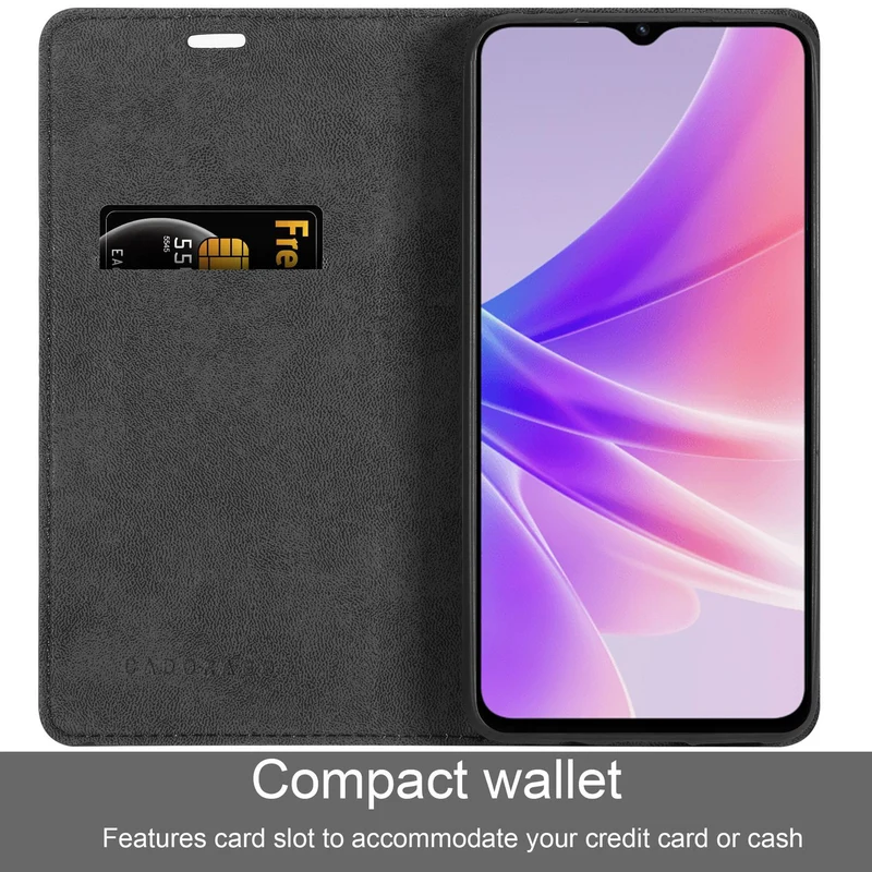 Cadorabo Hülle kompatibel mit TCL 30 (4G / 5G) / 30+ Schutzhülle mit Magnetverschluss, Standfunktion und Kartenfach