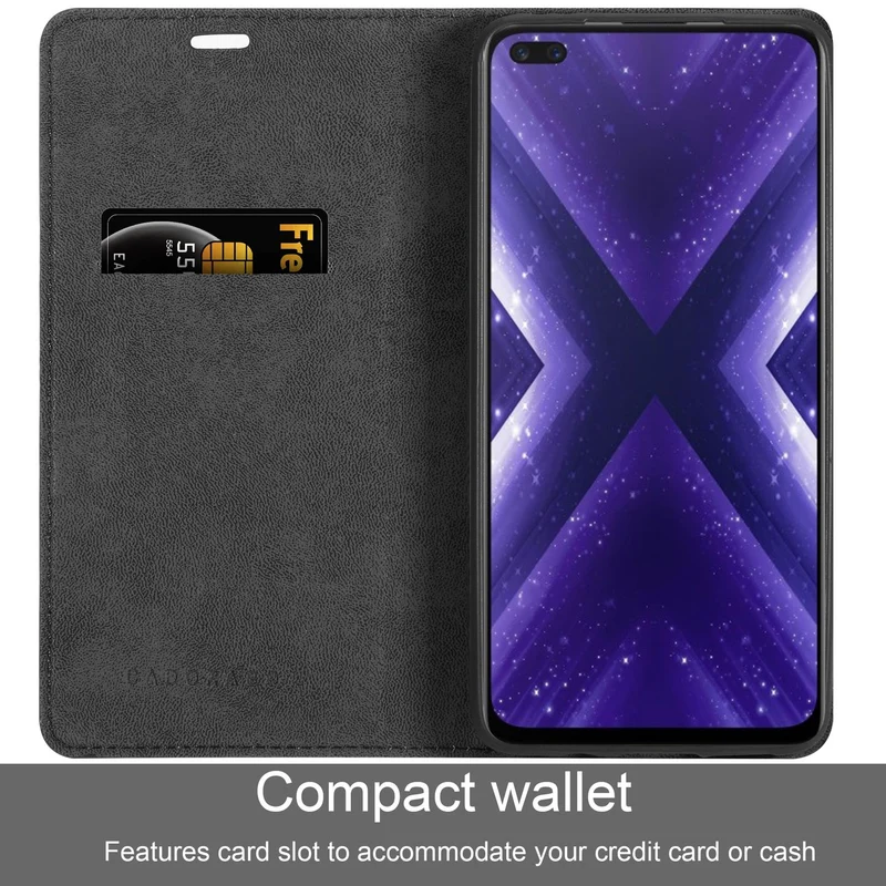 Cadorabo Hülle kompatibel mit Realme X3 / X3 SuperZoom / X50 5G Schutzhülle mit Magnetverschluss, Standfunktion und Kartenfach