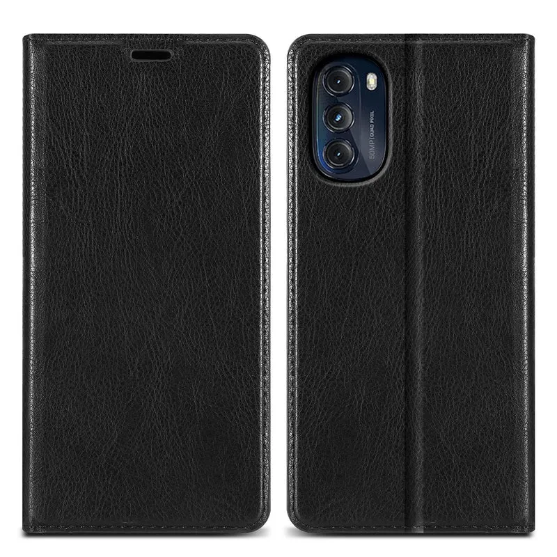 Cadorabo Hülle kompatibel mit Motorola MOTO G 5G 2022 Schutzhülle mit Magnetverschluss, Standfunktion und Kartenfach