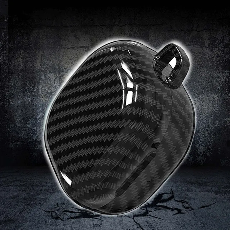 Cadorabo Hülle kompatibel mit Samsung Buds PRO / LIVE / Buds 2 in SCHWARZ - Tragbare Carbon Fiber Kopfhörer Schutzhülle Case