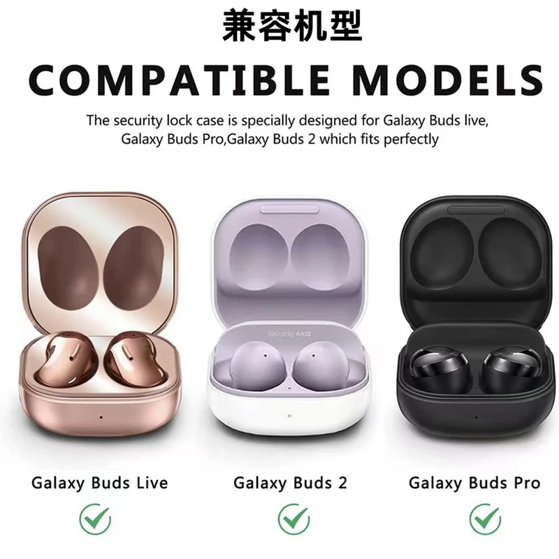 Cadorabo Hülle kompatibel mit Samsung Buds PRO / LIVE / Buds 2 in SCHWARZ - Tragbare TPU Kopfhörer Schutzhülle Case