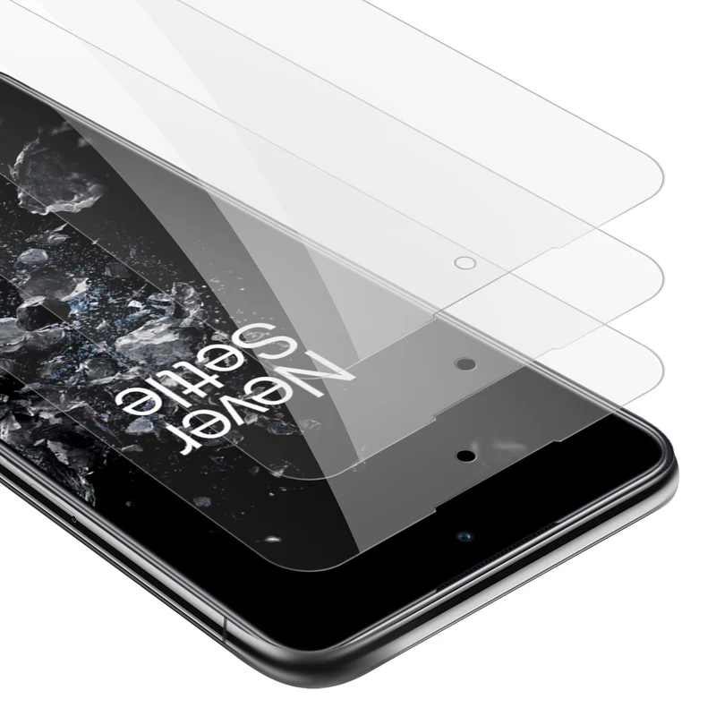 Cadorabo 3x Panzer Folie kompatibel mit OnePlus 10T / ACE PRO - Schutzfolie 3er Pack Gehärtetes (Tempered) Display-Schutzglas in 9H Härte mit 3D Touch Kompatibilität