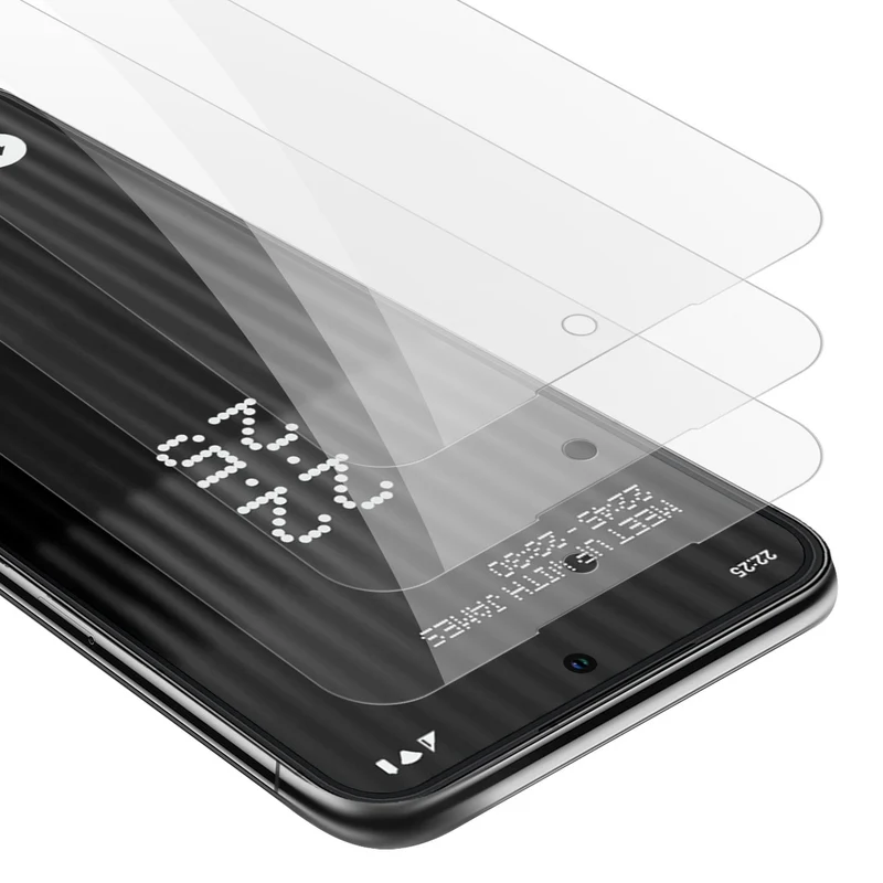 Cadorabo 3x Panzer Folie kompatibel mit Nothing Phone (1) - Schutzfolie 3er Pack Gehärtetes (Tempered) Display-Schutzglas in 9H Härte mit 3D Touch Kompatibilität