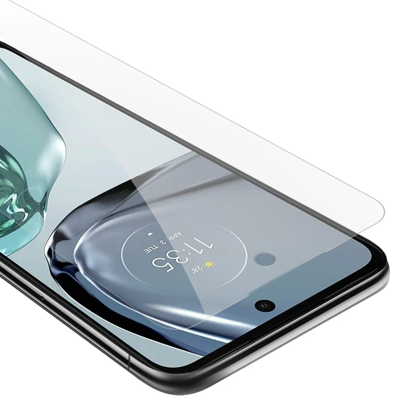 Cadorabo Panzer Folie kompatibel mit Motorola MOTO G62 5G - Schutzfolie Gehärtetes (Tempered) Display-Schutzglas in 9H Härte mit 3D Touch Kompatibilität