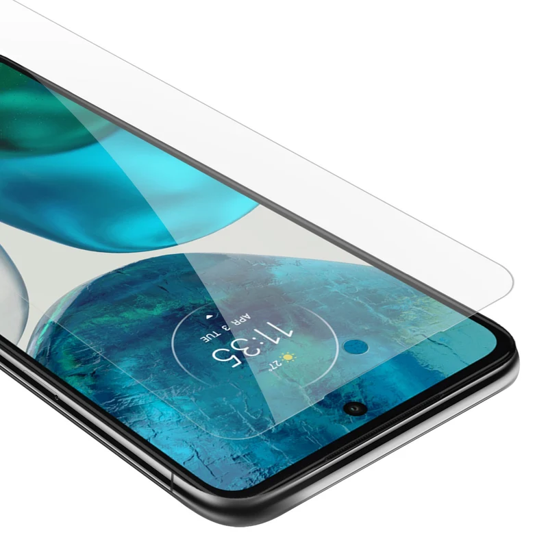 Cadorabo Panzer Folie kompatibel mit Motorola MOTO G52 4G / G82 5G - Schutzfolie Gehärtetes (Tempered) Display-Schutzglas in 9H Härte mit 3D Touch Kompatibilität
