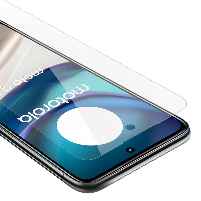 Cadorabo Panzer Folie kompatibel mit Motorola MOTO G42 - Schutzfolie Gehärtetes (Tempered) Display-Schutzglas in 9H Härte mit 3D Touch Kompatibilität