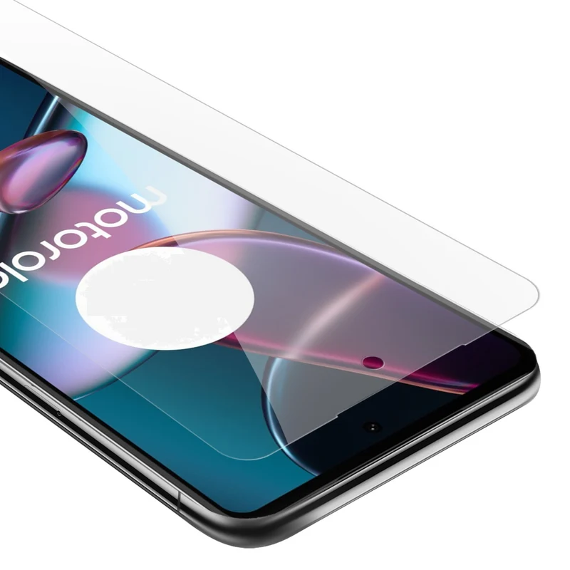 Cadorabo Panzer Folie kompatibel mit Motorola EDGE 30 PRO / EDGE+ - Schutzfolie Gehärtetes (Tempered) Display-Schutzglas in 9H Härte mit 3D Touch Kompatibilität