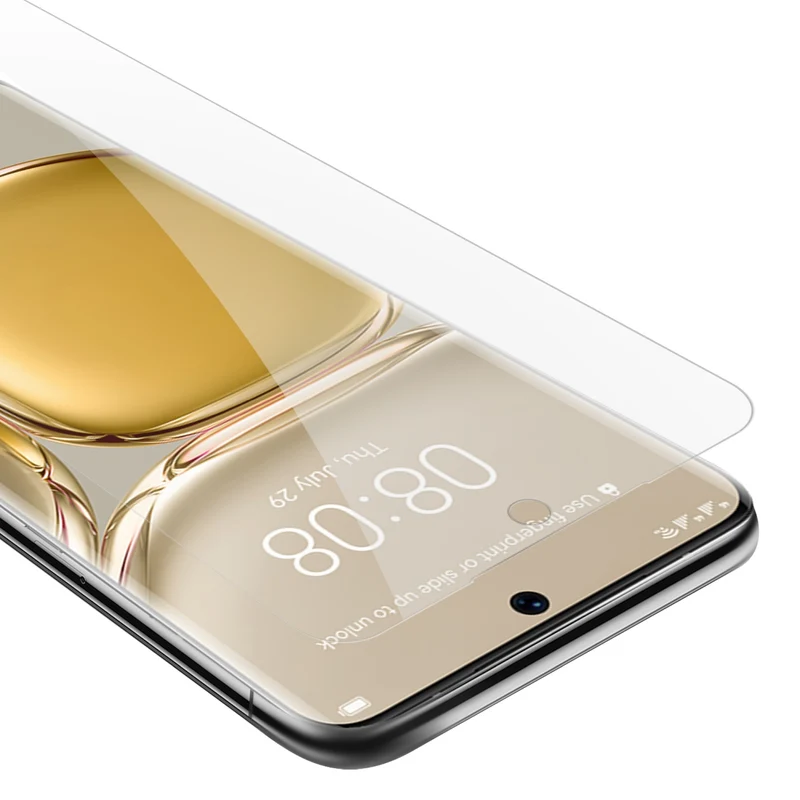 Cadorabo Panzer Folie kompatibel mit Huawei P50 PRO - Schutzfolie Gehärtetes (Tempered) Display-Schutzglas in 9H Härte mit 3D Touch Kompatibilität