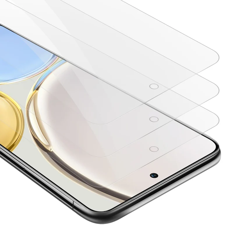 Cadorabo 3x Panzer Folie kompatibel mit Honor MAGIC 4 LITE - Schutzfolie 3er Pack Gehärtetes (Tempered) Display-Schutzglas in 9H Härte mit 3D Touch Kompatibilität