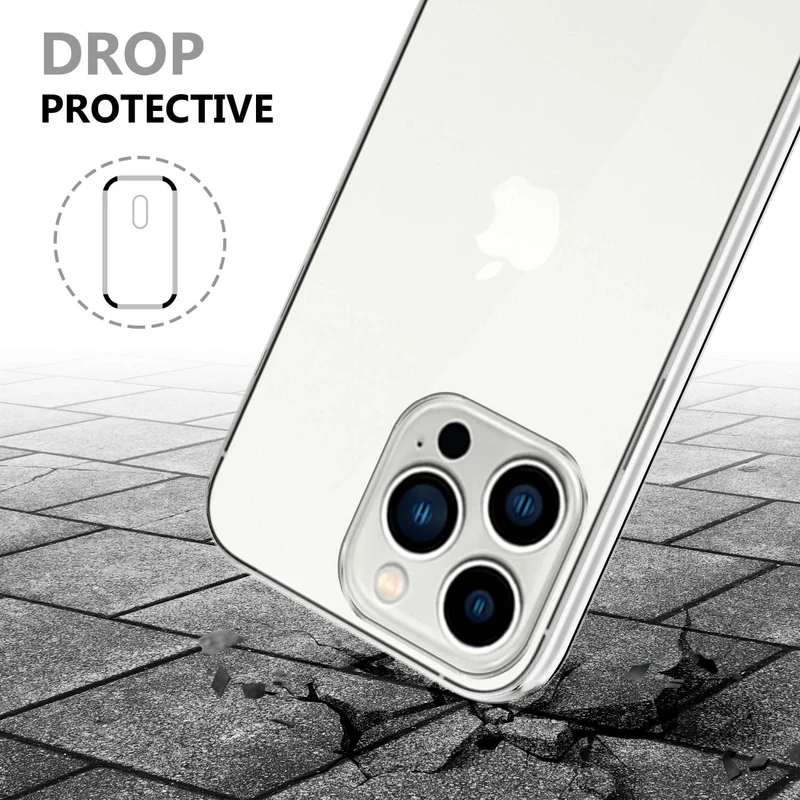 Cadorabo Hülle kompatibel mit Apple iPhone 14 PRO 360° Full Body Schutzhülle - Front- und Rückenschutz, Rundumschutz mit Displayschutz