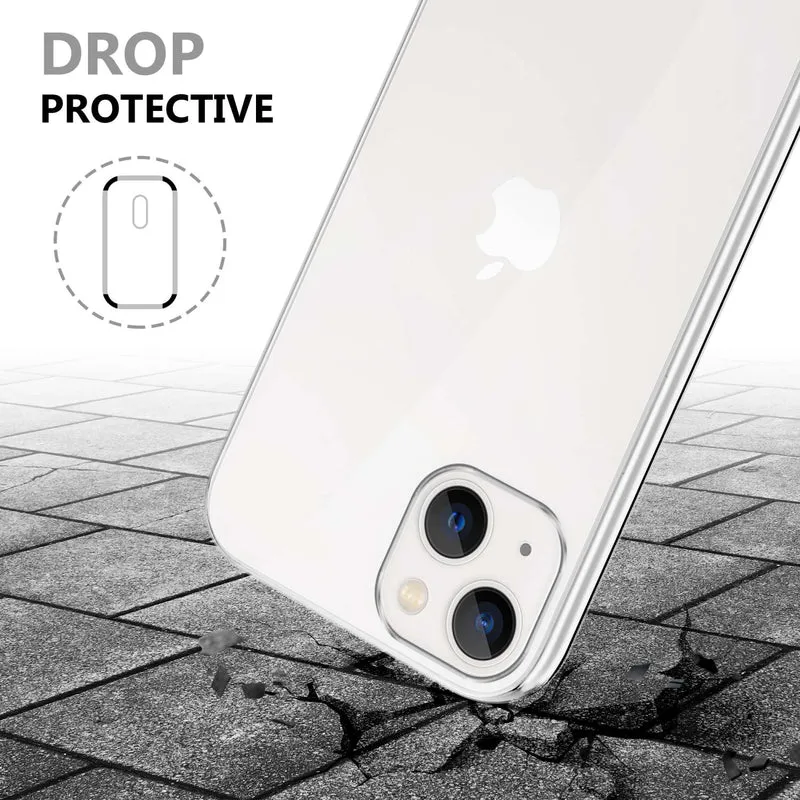 Cadorabo Hülle kompatibel mit Apple iPhone 14 360° Full Body Schutzhülle - Front- und Rückenschutz, Rundumschutz mit Displayschutz