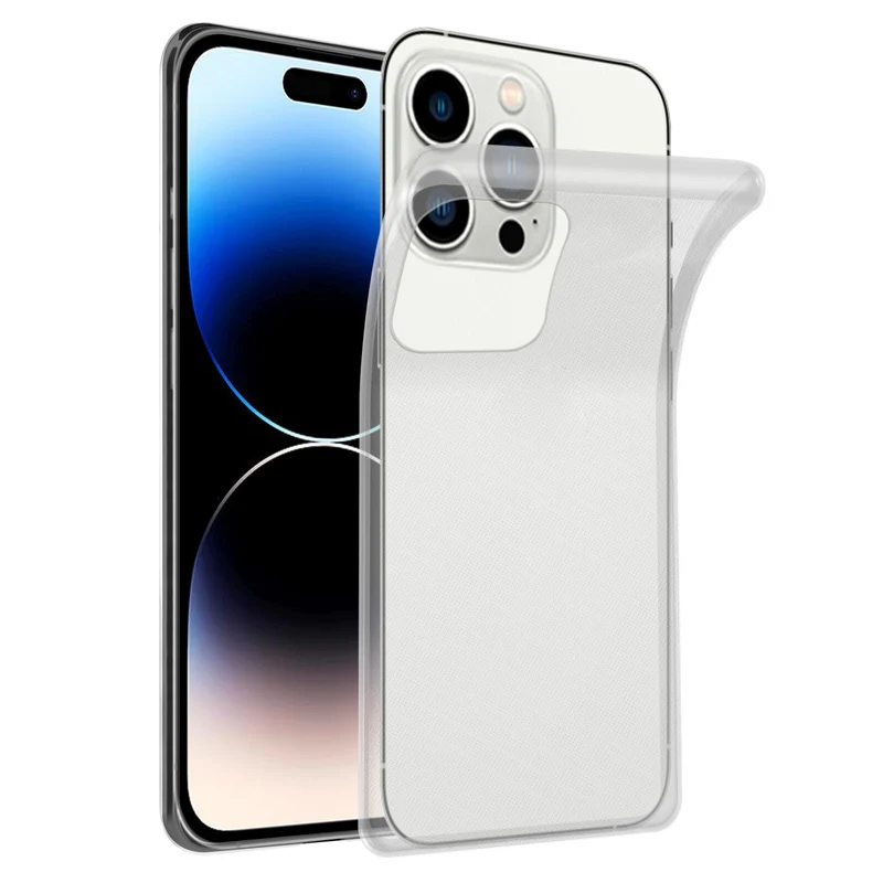 Cadorabo Hülle kompatibel mit Apple iPhone 14 PRO MAX Schutzhülle aus flexiblem TPU Silikon