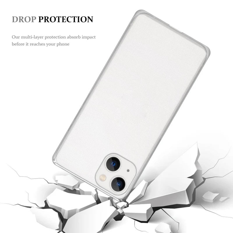 Cadorabo Hülle kompatibel mit Apple iPhone 14 PLUS Schutzhülle aus flexiblem TPU Silikon