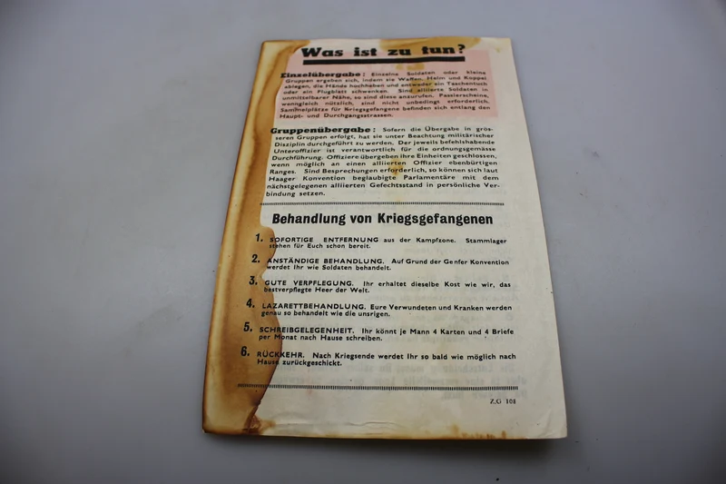 Anti-Nazi-Propagandaflugblatt der Alliierten