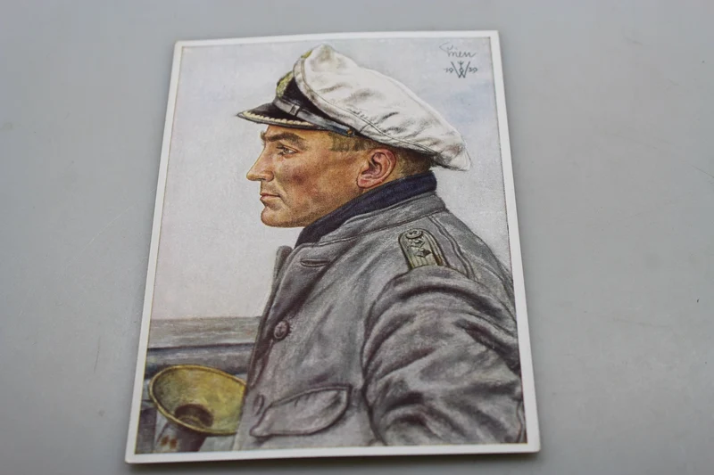 Willrich-Postkarte – U-Boot-Waffe-Serie – Kapitän Leutnant Gunther Prien