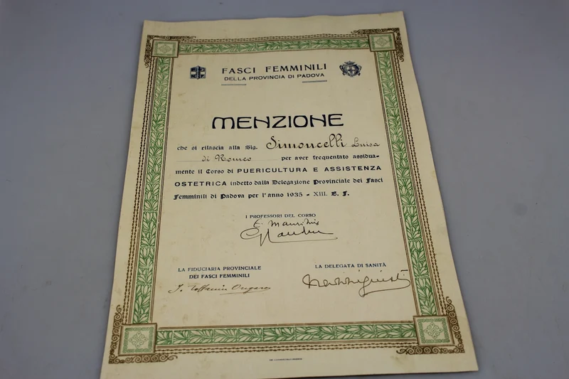 Erwähnung der Frauenfasci von Padua