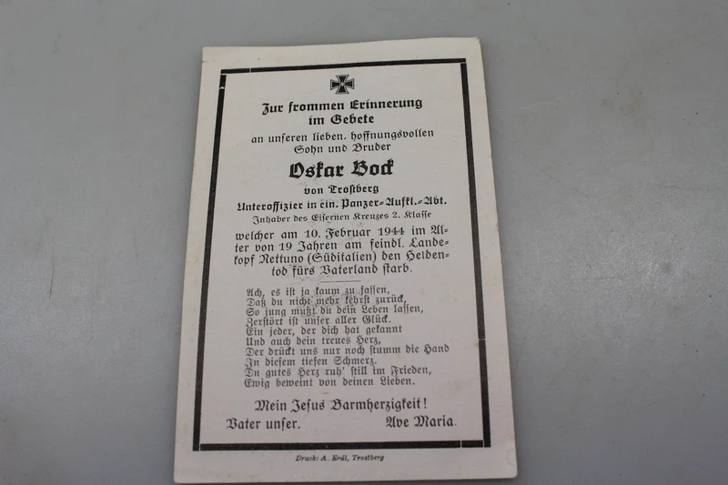 Sterbebilder gefallener Neptun 10