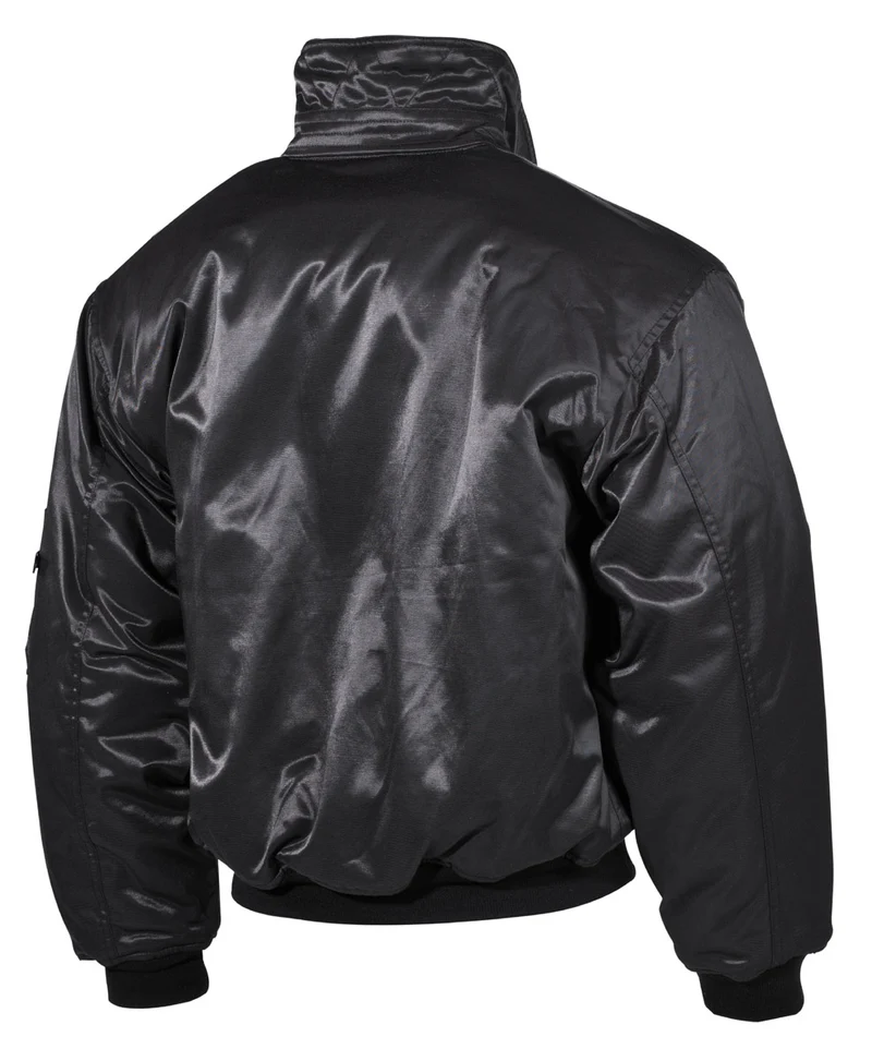 US CWU Pilotenjacke, schwarz, schwere Ausführung