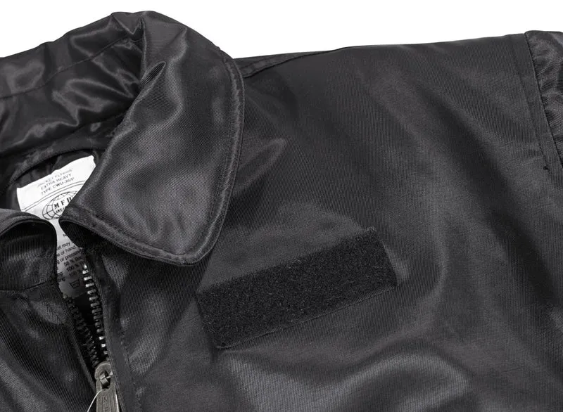 US CWU Pilotenjacke, schwarz, schwere Ausführung