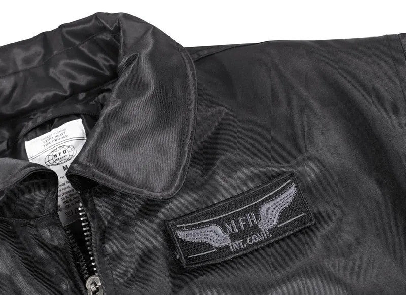 US CWU Pilotenjacke, schwarz, schwere Ausführung