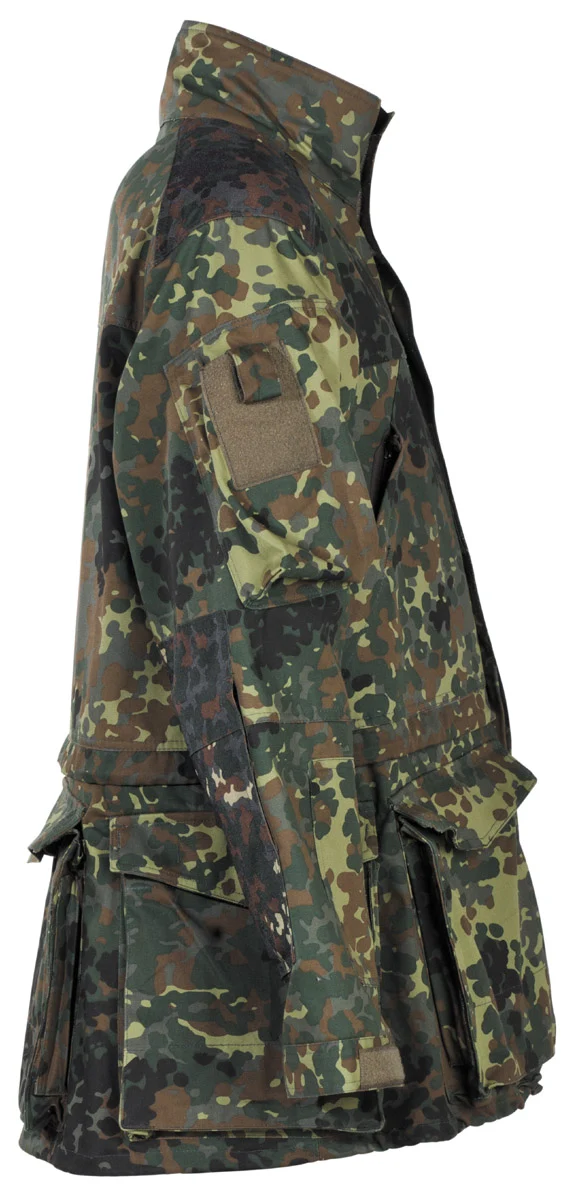 BW Kampfjacke, Einsatz/Übung, lang, flecktarn