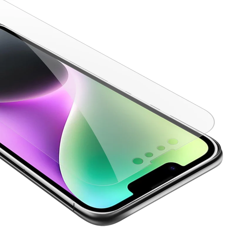 Cadorabo Panzer Folie kompatibel mit Apple iPhone 14 PLUS - Schutzfolie Gehärtetes (Tempered) Display-Schutzglas in 9H Härte mit 3D Touch Kompatibilität