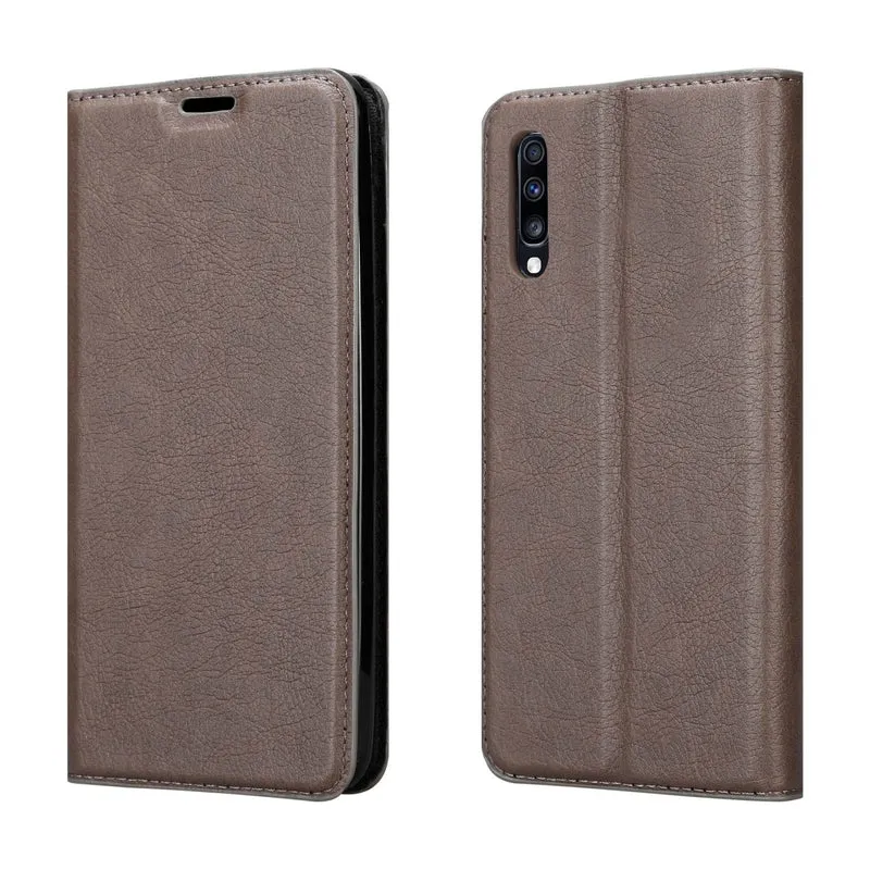 Cadorabo Hülle kompatibel mit Samsung Galaxy A70 / A70s Schutzhülle mit Magnetverschluss, Standfunktion und Kartenfach