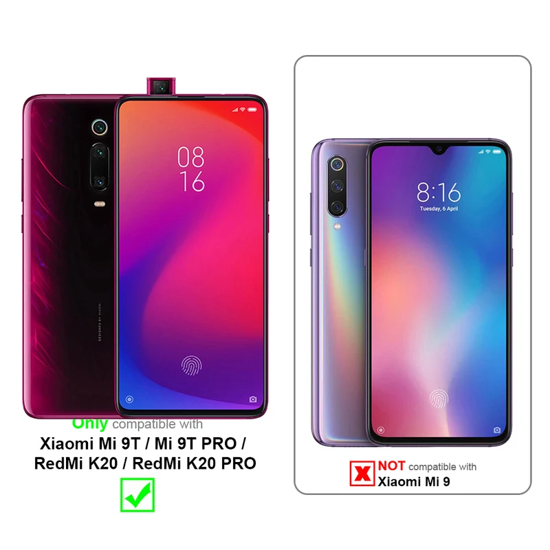 Cadorabo Hülle kompatibel mit Xiaomi Mi 9T / Mi 9T PRO / RedMi K20 / RedMi K20 PRO Schutzhülle aus flexiblem TPU Silikon