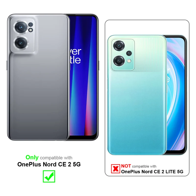 Cadorabo 3x Panzer Folie kompatibel mit OnePlus Nord CE 2 5G - Schutzfolie 3er Pack Gehärtetes (Tempered) Display-Schutzglas in 9H Härte mit 3D Touch Kompatibilität