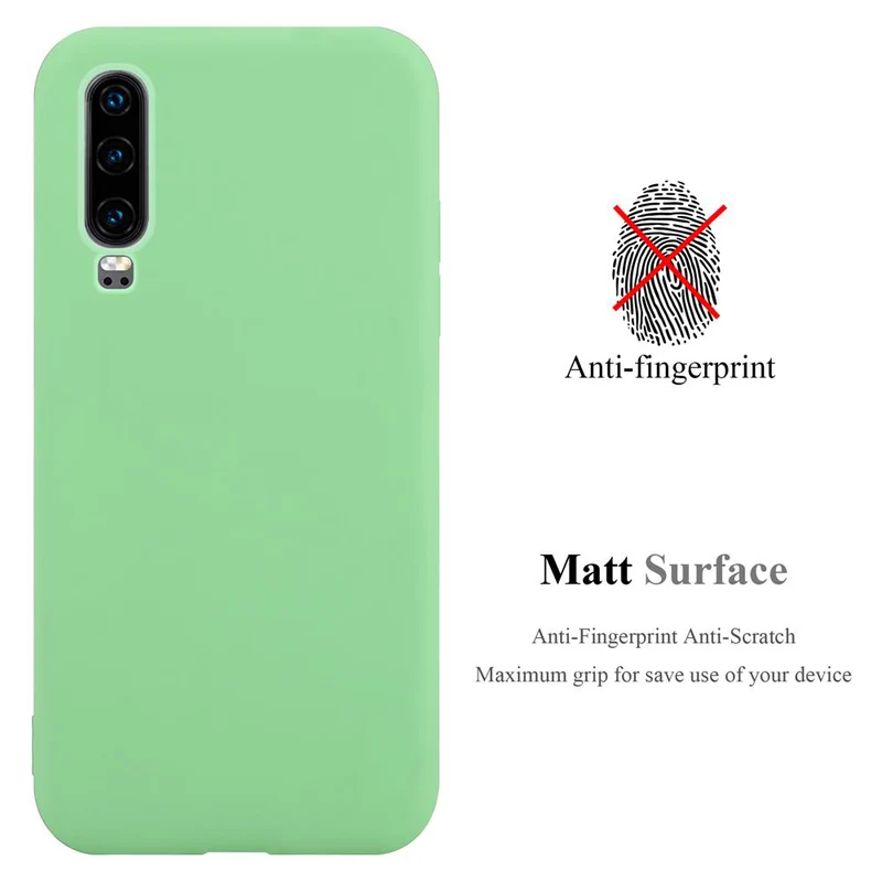 Cadorabo Hülle kompatibel mit Huawei P30 Schutzhülle aus flexiblem TPU Silikon