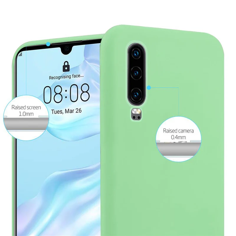Cadorabo Hülle kompatibel mit Huawei P30 Schutzhülle aus flexiblem TPU Silikon