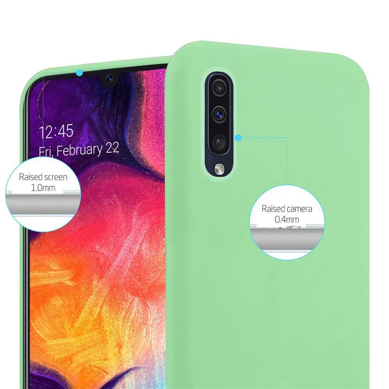 Cadorabo Hülle kompatibel mit Samsung Galaxy A50 4G / A50s / A30s Schutzhülle aus flexiblem TPU Silikon