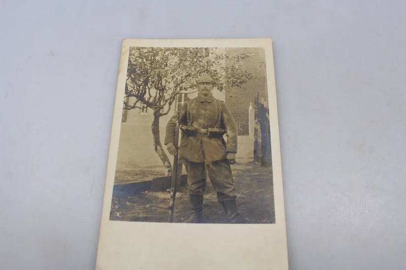 Fotopostkarte Deutscher Soldat 1. Weltkrieg