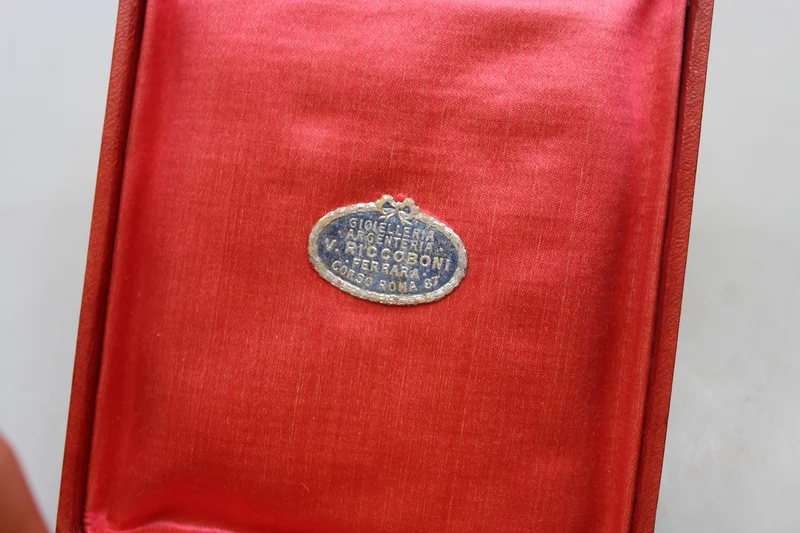 Set Ritterkreuz des Ordens der Krone von Italien, Miniatur und Box