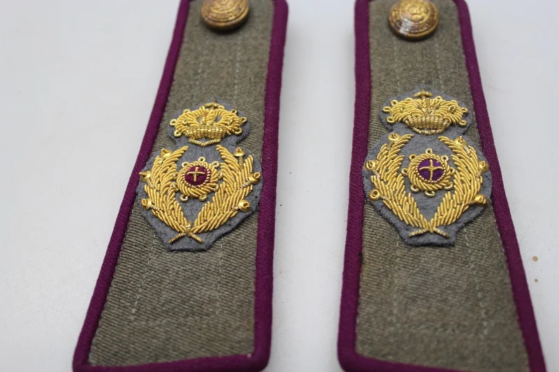 Paar M.34-Schultergurte für REI-Kommissariatsoffiziere, 2. Weltkrieg