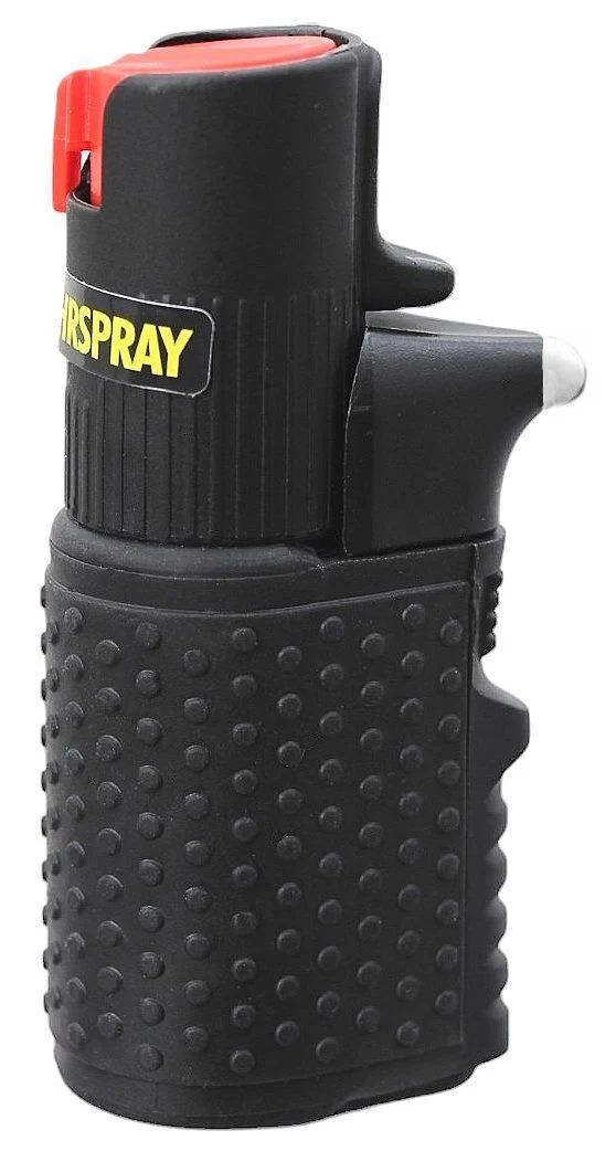 Hurricane Pfefferspray 15 ml mit Clip, Sicherung und LED-Lampe