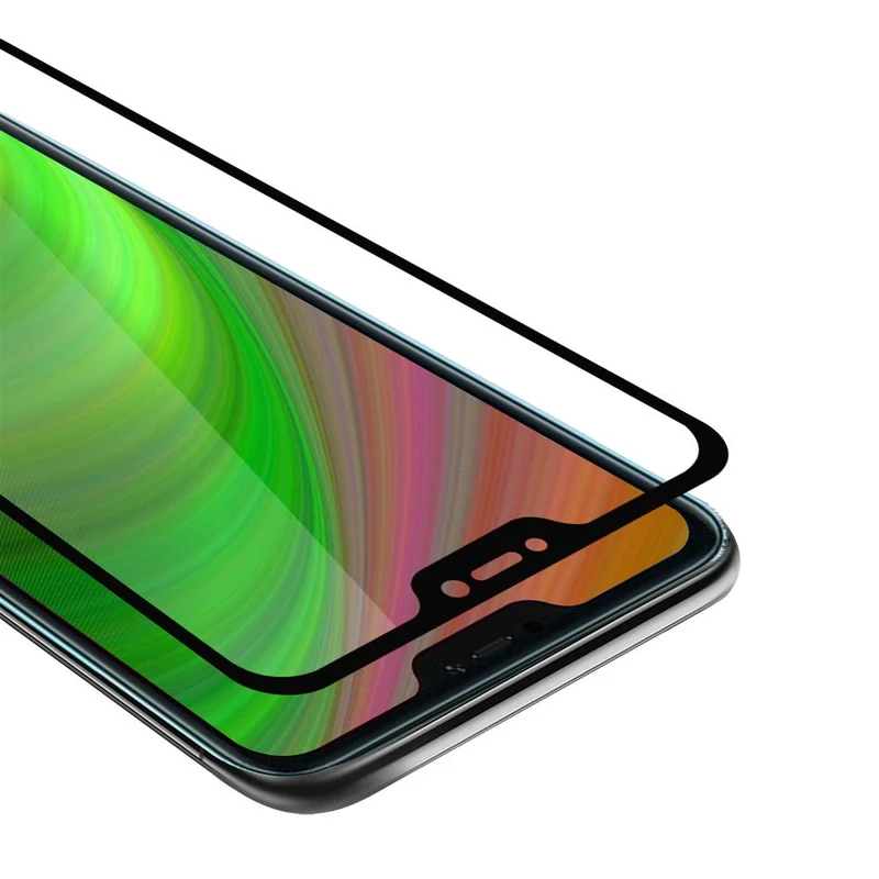 Cadorabo Vollbild Panzer Folie kompatibel mit Xiaomi Mi A2 LITE / RedMi 6 PRO - Schutzfolie Gehärtetes (Tempered) Display-Schutzglas in 9H Härte mit 3D Touch
