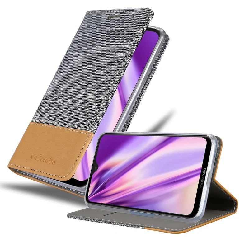 Cadorabo Hülle kompatibel mit Motorola MOTO G7 / G7 PLUS Schutzhülle mit Magnetverschluss, Standfunktion und Kartenfach
