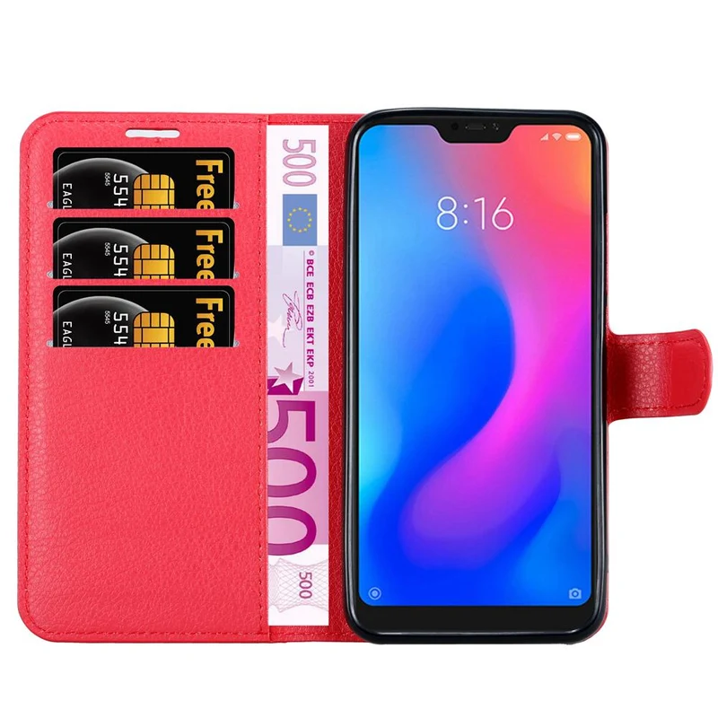 Cadorabo Hülle kompatibel mit Xiaomi Mi 6 PRO Schutzhülle mit Magnetverschluss, Standfunktion und Kartenfach