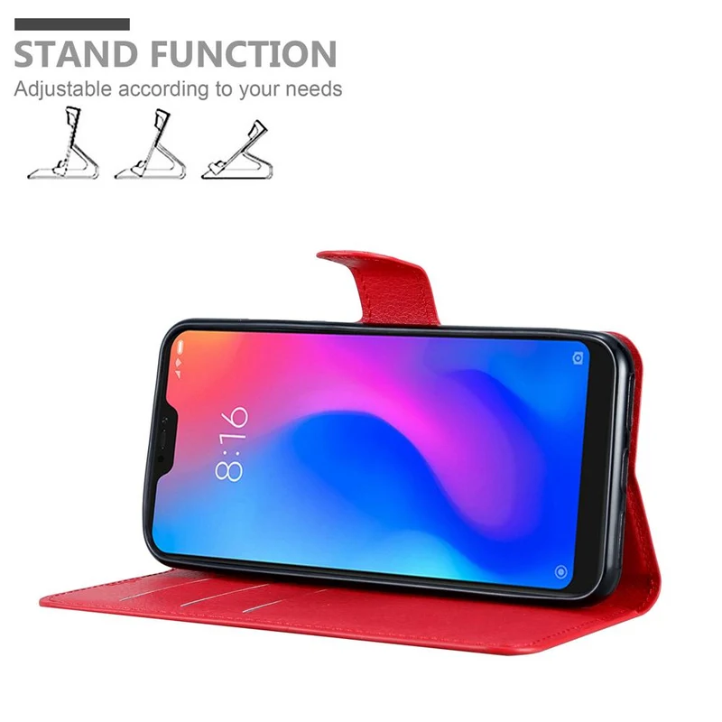 Cadorabo Hülle kompatibel mit Xiaomi Mi 6 PRO Schutzhülle mit Magnetverschluss, Standfunktion und Kartenfach