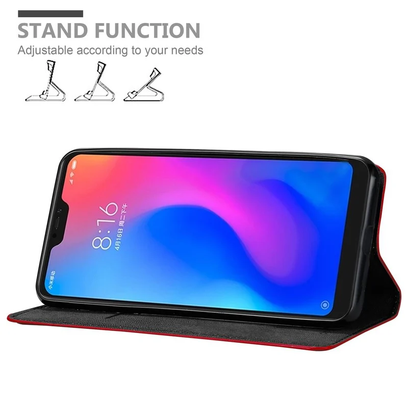 Cadorabo Hülle kompatibel mit Xiaomi Mi 6 PRO Schutzhülle mit Magnetverschluss, Standfunktion und Kartenfach
