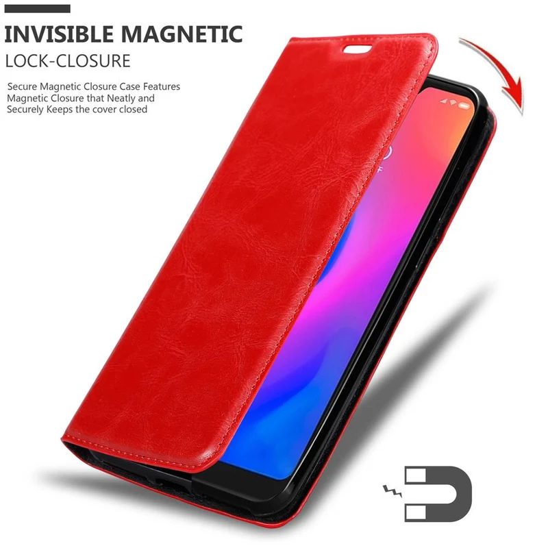Cadorabo Hülle kompatibel mit Xiaomi Mi 6 PRO Schutzhülle mit Magnetverschluss, Standfunktion und Kartenfach