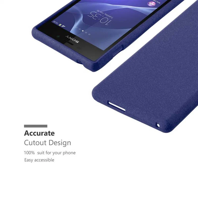 Cadorabo Hülle kompatibel mit Sony Xperia M2 / M2 AQUA Schutzhülle aus flexiblem TPU Silikon